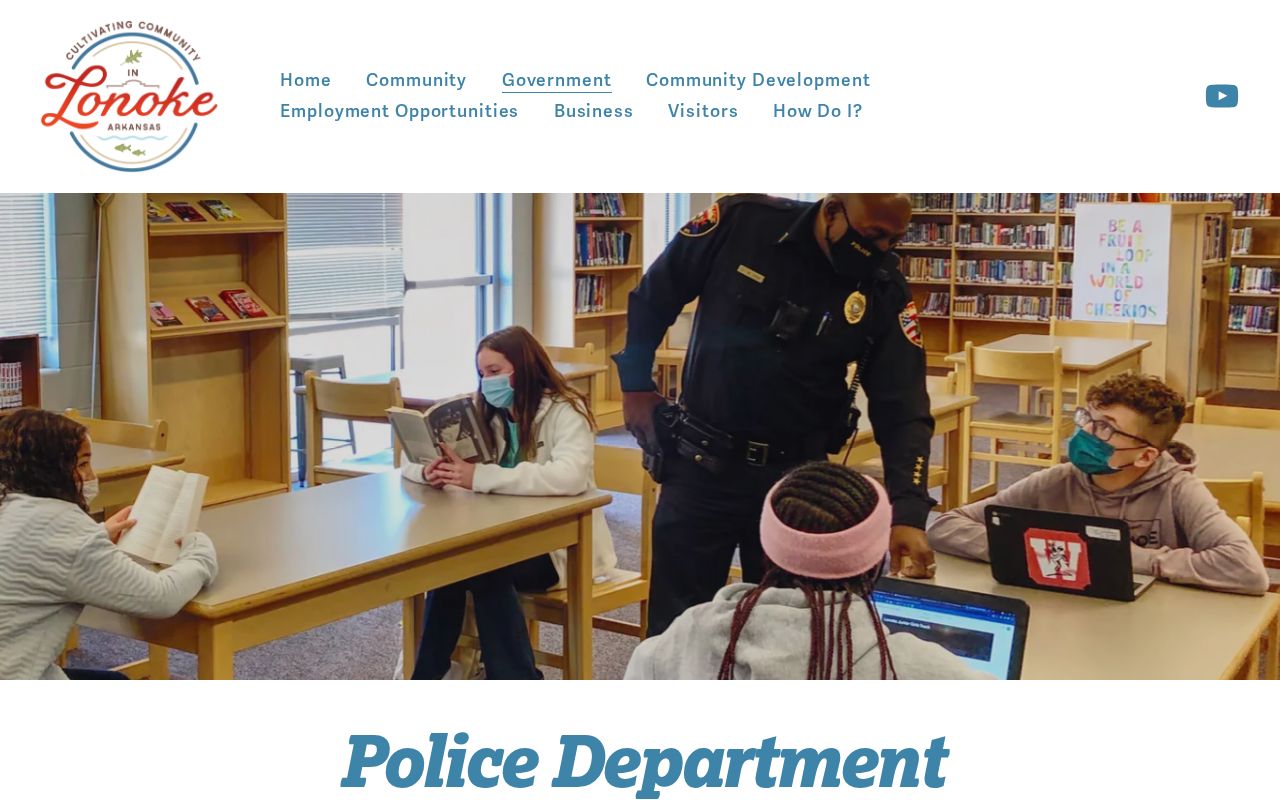 Lonoke criminal history police department contact and records page