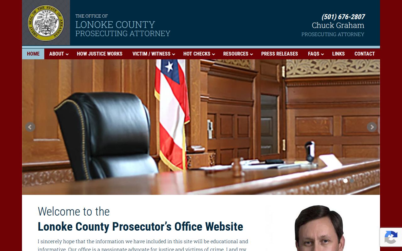 Lonoke County criminal history and Prosecuting Attorney charge filing